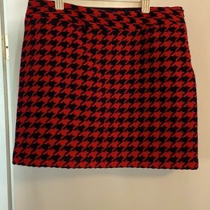 Tommy Hilfiger checkered plaid lined skirt